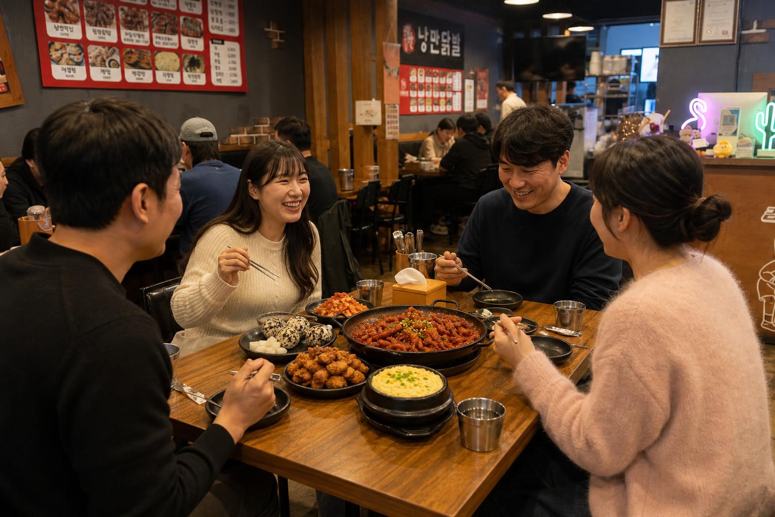 편안한 식사와 방문 안내