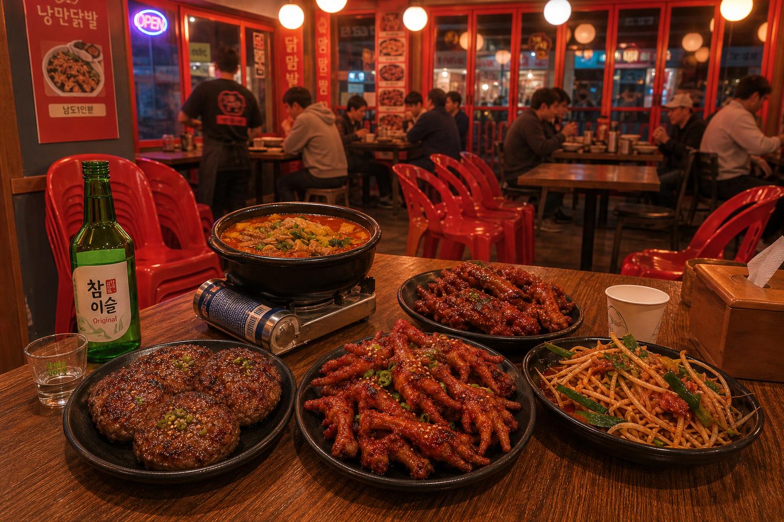 정왕동 배달맛집에서 즐기는 닭발과 추억의 메뉴